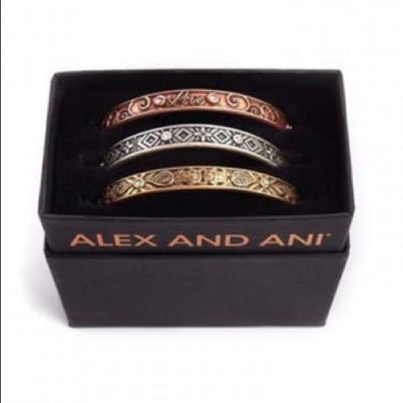 Alex and Ani Jewelry - Alex & Ani Cuff Bracelets set of 3 Boxed